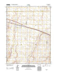 Byers Colorado Historical topographic map, 1:24000 scale, 7.5 X 7.5 Minute, Year 2013