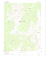 Byers Peak Colorado Historical topographic map, 1:24000 scale, 7.5 X 7.5 Minute, Year 1957