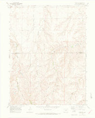 Byers SW Colorado Historical topographic map, 1:24000 scale, 7.5 X 7.5 Minute, Year 1969