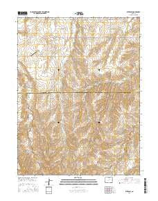 Byers SW Colorado Current topographic map, 1:24000 scale, 7.5 X 7.5 Minute, Year 2016