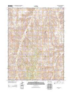 Cabin Gulch Colorado Historical topographic map, 1:24000 scale, 7.5 X 7.5 Minute, Year 2013
