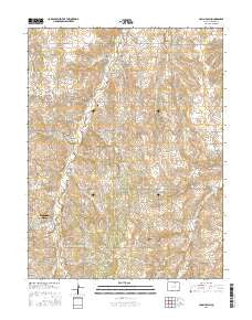 Cabin Gulch Colorado Current topographic map, 1:24000 scale, 7.5 X 7.5 Minute, Year 2016