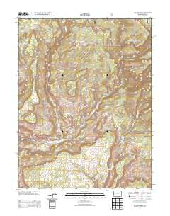 Calamity Mesa Colorado Historical topographic map, 1:24000 scale, 7.5 X 7.5 Minute, Year 2013