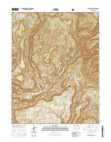 Calamity Mesa Colorado Current topographic map, 1:24000 scale, 7.5 X 7.5 Minute, Year 2016