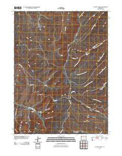 Calamity Ridge Colorado Historical topographic map, 1:24000 scale, 7.5 X 7.5 Minute, Year 2010
