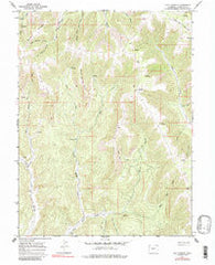 Calf Canyon Colorado Historical topographic map, 1:24000 scale, 7.5 X 7.5 Minute, Year 1964