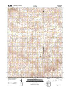 Calhan Colorado Historical topographic map, 1:24000 scale, 7.5 X 7.5 Minute, Year 2013