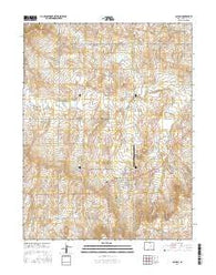 Calhan Colorado Current topographic map, 1:24000 scale, 7.5 X 7.5 Minute, Year 2016