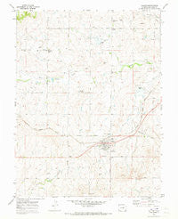 Calhan Colorado Historical topographic map, 1:24000 scale, 7.5 X 7.5 Minute, Year 1970