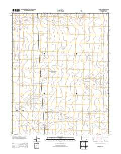 Campo NE Colorado Historical topographic map, 1:24000 scale, 7.5 X 7.5 Minute, Year 2013