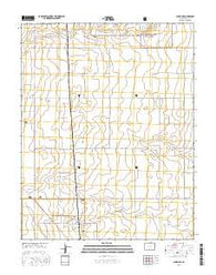 Campo NE Colorado Current topographic map, 1:24000 scale, 7.5 X 7.5 Minute, Year 2016