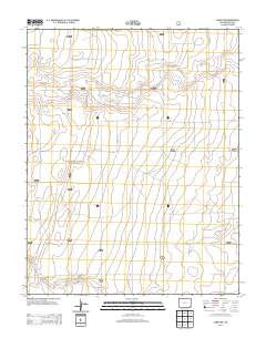Campo NW Colorado Historical topographic map, 1:24000 scale, 7.5 X 7.5 Minute, Year 2013