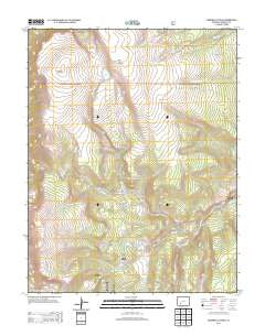 Cannibal Plateau Colorado Historical topographic map, 1:24000 scale, 7.5 X 7.5 Minute, Year 2013