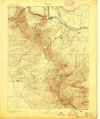 Canyon City Colorado Historical topographic map, 1:125000 scale, 30 X 30 Minute, Year 1892