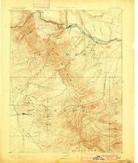 Canyon City Colorado Historical topographic map, 1:125000 scale, 30 X 30 Minute, Year 1892