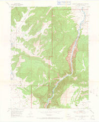 Canyon Of Lodore North Colorado Historical topographic map, 1:24000 scale, 7.5 X 7.5 Minute, Year 1954