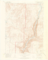 Canyon Of Lodore North Colorado Historical topographic map, 1:24000 scale, 7.5 X 7.5 Minute, Year 1954