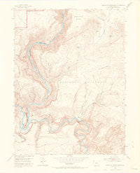 Canyon Of Lodore South Colorado Historical topographic map, 1:24000 scale, 7.5 X 7.5 Minute, Year 1954