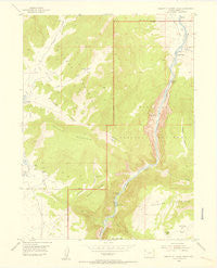 Canyon of Lodore North Colorado Historical topographic map, 1:24000 scale, 7.5 X 7.5 Minute, Year 1954