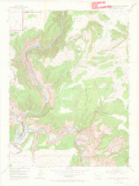 Canyon of Lodore South Colorado Historical topographic map, 1:24000 scale, 7.5 X 7.5 Minute, Year 1954