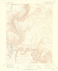Canyon of Lodore South Colorado Historical topographic map, 1:24000 scale, 7.5 X 7.5 Minute, Year 1954