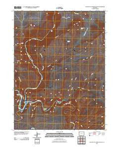 Canyon of Lodore South Colorado Historical topographic map, 1:24000 scale, 7.5 X 7.5 Minute, Year 2010