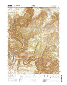Canyon of Lodore South Colorado Current topographic map, 1:24000 scale, 7.5 X 7.5 Minute, Year 2016