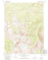 Capitol Peak Colorado Historical topographic map, 1:24000 scale, 7.5 X 7.5 Minute, Year 1960