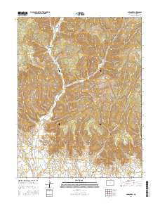 Carbonera Colorado Current topographic map, 1:24000 scale, 7.5 X 7.5 Minute, Year 2016