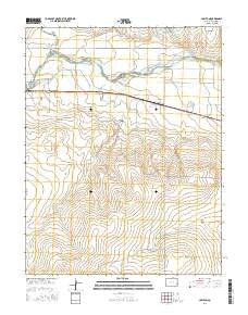 Carlton Colorado Current topographic map, 1:24000 scale, 7.5 X 7.5 Minute, Year 2016