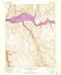 Carpenter Ridge Colorado Historical topographic map, 1:24000 scale, 7.5 X 7.5 Minute, Year 1954