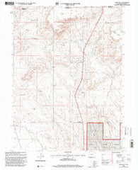 Carr East Colorado Historical topographic map, 1:24000 scale, 7.5 X 7.5 Minute, Year 1997