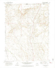 Carr East Colorado Historical topographic map, 1:24000 scale, 7.5 X 7.5 Minute, Year 1972
