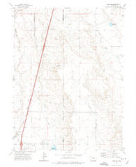 Carr SW Colorado Historical topographic map, 1:24000 scale, 7.5 X 7.5 Minute, Year 1972