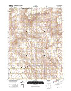 Carr East Colorado Historical topographic map, 1:24000 scale, 7.5 X 7.5 Minute, Year 2013