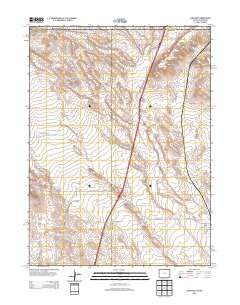 Carr West Colorado Historical topographic map, 1:24000 scale, 7.5 X 7.5 Minute, Year 2013