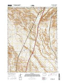 Carr West Colorado Current topographic map, 1:24000 scale, 7.5 X 7.5 Minute, Year 2016