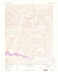 Carracas Colorado Historical topographic map, 1:24000 scale, 7.5 X 7.5 Minute, Year 1954