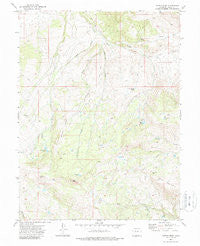Castle Peak Colorado Historical topographic map, 1:24000 scale, 7.5 X 7.5 Minute, Year 1972