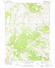 Castle Peak Colorado Historical topographic map, 1:24000 scale, 7.5 X 7.5 Minute, Year 1972