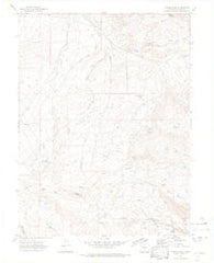 Castle Peak Colorado Historical topographic map, 1:24000 scale, 7.5 X 7.5 Minute, Year 1972