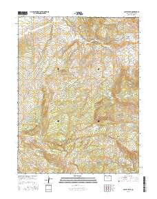 Castle Peak Colorado Current topographic map, 1:24000 scale, 7.5 X 7.5 Minute, Year 2016