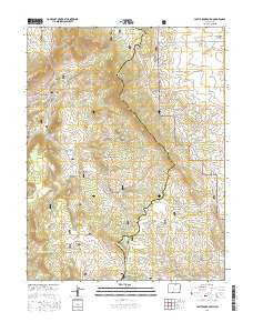 Castle Rock Gulch Colorado Current topographic map, 1:24000 scale, 7.5 X 7.5 Minute, Year 2016