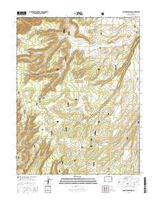 Casto Reservoir Colorado Current topographic map, 1:24000 scale, 7.5 X 7.5 Minute, Year 2016