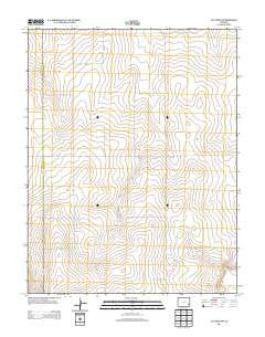 Cat Creek NW Colorado Historical topographic map, 1:24000 scale, 7.5 X 7.5 Minute, Year 2013