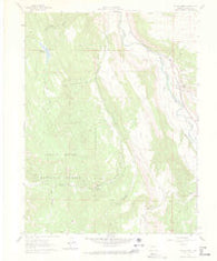 Cattle Creek Colorado Historical topographic map, 1:24000 scale, 7.5 X 7.5 Minute, Year 1961
