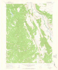 Cattle Creek Colorado Historical topographic map, 1:24000 scale, 7.5 X 7.5 Minute, Year 1961