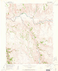 Cebolla Colorado Historical topographic map, 1:24000 scale, 7.5 X 7.5 Minute, Year 1954