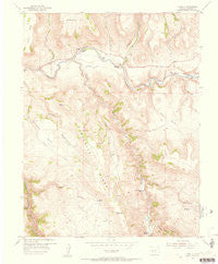Cebolla Colorado Historical topographic map, 1:24000 scale, 7.5 X 7.5 Minute, Year 1954
