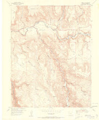 Cebolla Colorado Historical topographic map, 1:24000 scale, 7.5 X 7.5 Minute, Year 1954